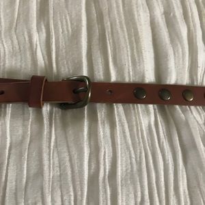 Brown studded belt